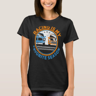 Camiseta Carreras Es Mi Temporada Favorita Racecar De Coche