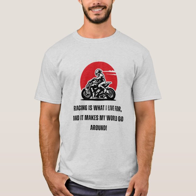 Camiseta Carreras es para lo que vivo | F1 | Motodeporte (Anverso)