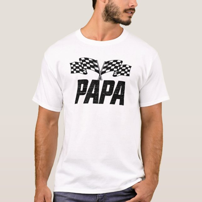 Camiseta Carreras familiar coincidente Birthday Pit Crew Pa (Anverso)