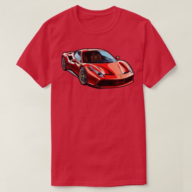Camiseta Carreras Ferrari (Diseño del anverso)
