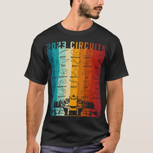 Camiseta Carreras Fórmula Circuito de circuito de la pista  (Anverso)