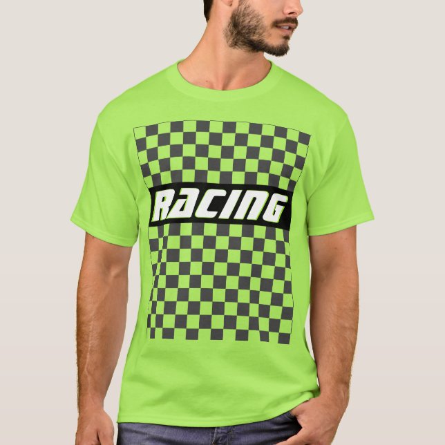 Camiseta Carreras Lime Green (Anverso)