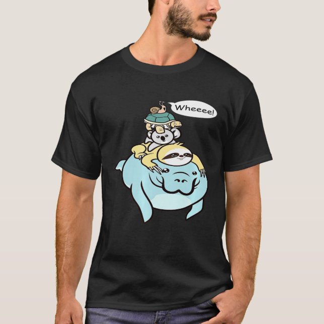 Camiseta Carreras Mana Sloth Turtle Caracol (Anverso)