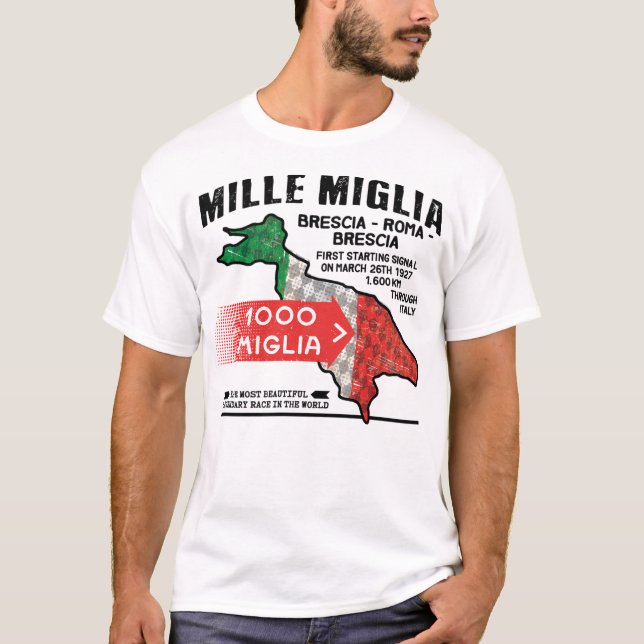 Camiseta Carreras Mille Miglia (Anverso)