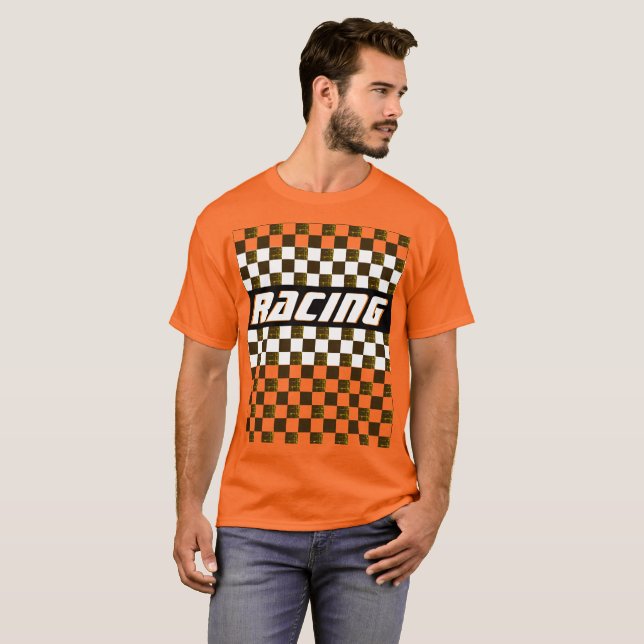 Camiseta Carreras Naranja brillante (Anverso completo)