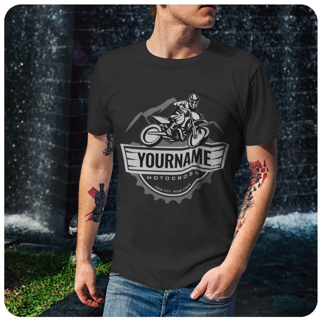 Camiseta Carreras personalizada de Motocross Rider Dirt Bik (Subido por el creador)