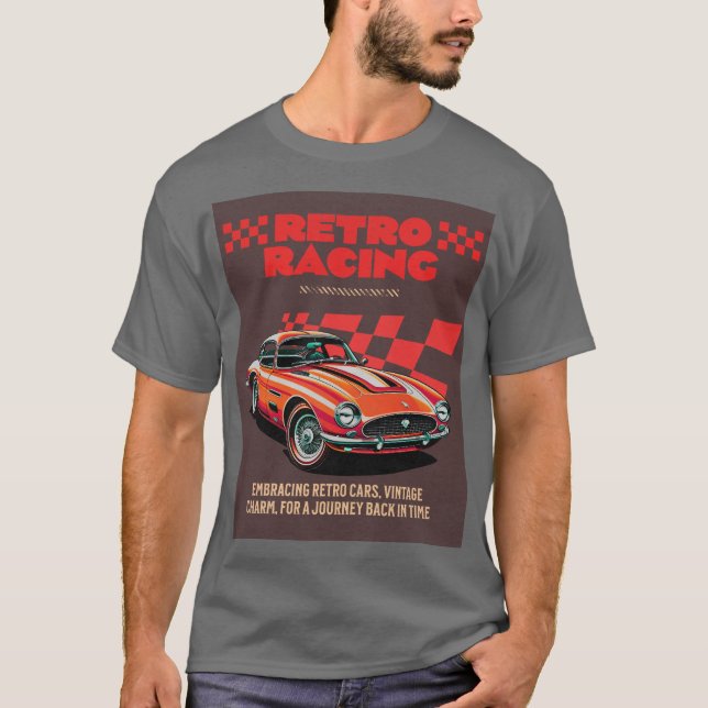 Camiseta CARRERAS RETRO - con fondo (Anverso)