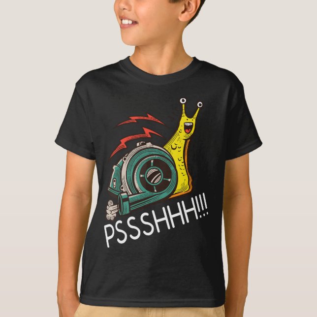 Camiseta Carreras Snail Funny Turbo Boost Pshh (Anverso)