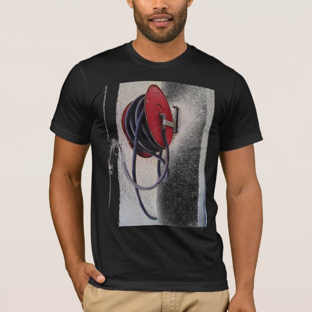 Camiseta Carrete de la manguera de bomberos (Anverso)
