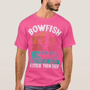 Camiseta Carrete de pesca con arco flechas pescador configu