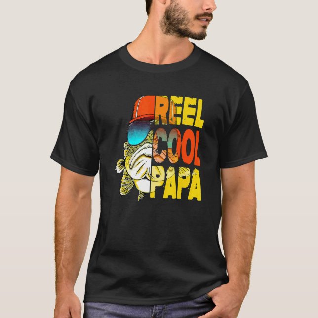 Camiseta Carrete de Pesca Cool Papa (Anverso)