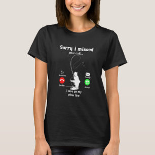 Camiseta Carrete de pesca de carpa lucio lo siento me perdí