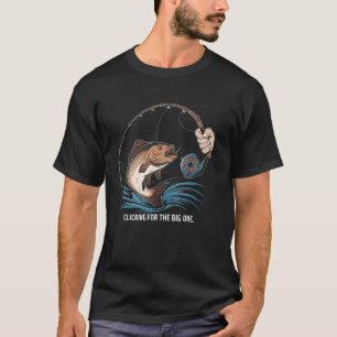 Camiseta Carrete de Pesca Papá Genial Regalo Divertido para