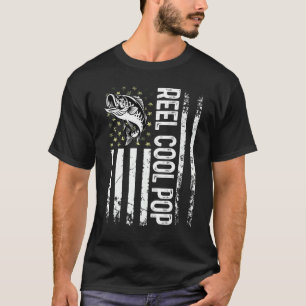Camiseta Carrete De Pesca Para Hombres Usa Bandera Fresco P