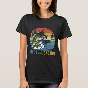 Camiseta Carrete de Pesca Retro Vintage Cool Ong Noi Día de