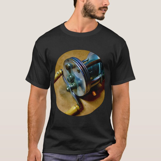 Camiseta Carrete de pesca vintage (Anverso)