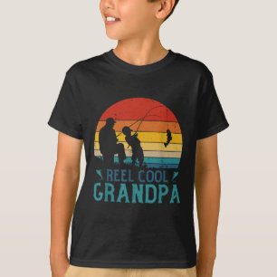 Camiseta Carrete de Pescar Antiguo Abuelo Genial Pescador P