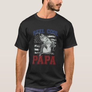 Camiseta Carrete de Pescar Papa Genial Día del Padre Abuelo
