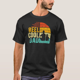 Camiseta Carrete Retro Papá Genial Chiste de Pescador Pesca