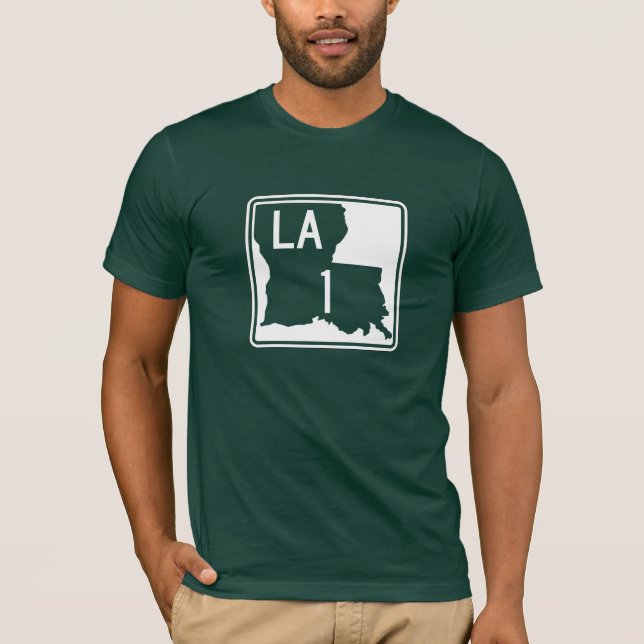 Camiseta Carretera 1, Luisiana, los E.E.U.U. (Anverso)