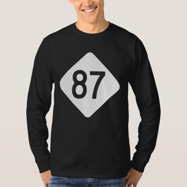 Camiseta Carretera 87 de Carolina del Norte (Anverso)