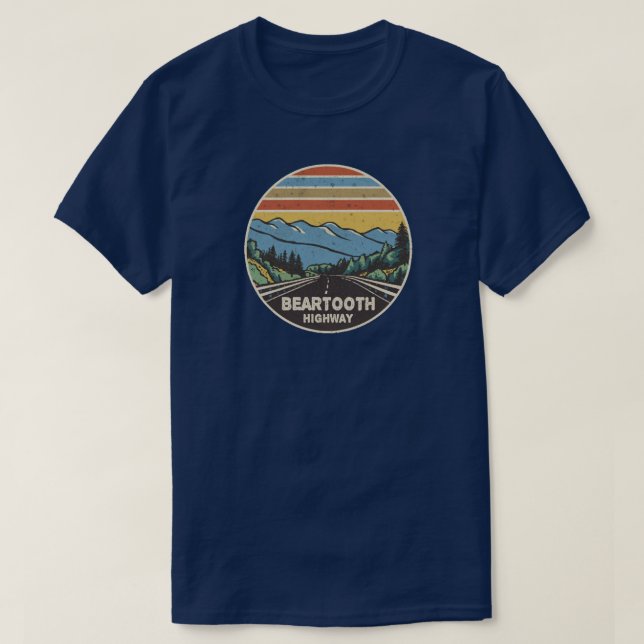 Camiseta Carretera Beartooth Montana Wyoming (Diseño del anverso)