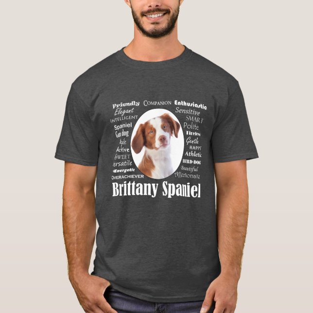 Camiseta Carretera Brittany Spaniel Traits T-Shirt (Anverso)
