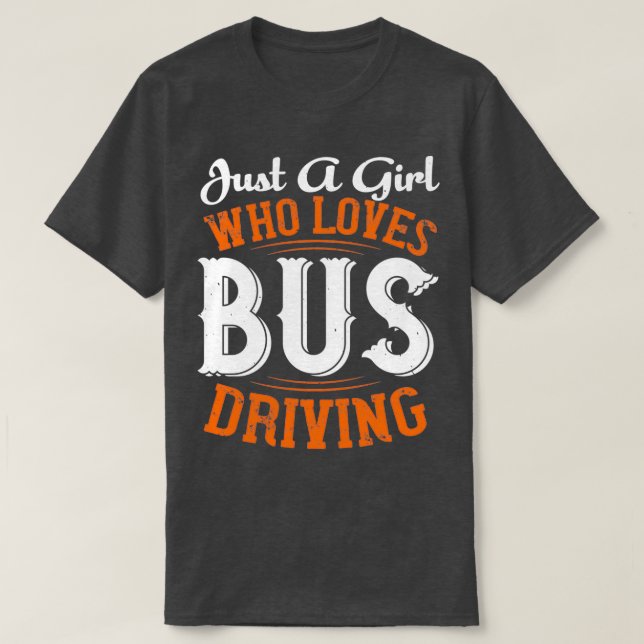Camiseta Carretera Chica del conductor del autobús (Diseño del anverso)
