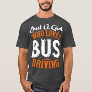 Camiseta Carretera Chica del conductor del autobús