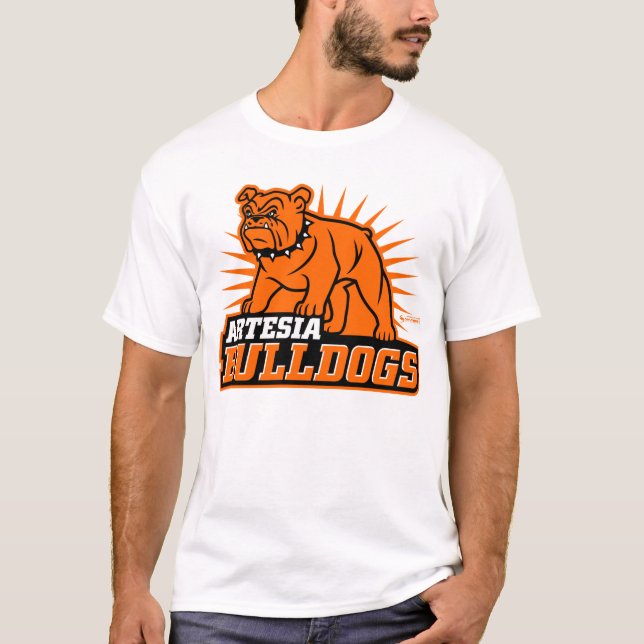 Camiseta Carretera con logotipo primario de Artesia Bulldog (Anverso)