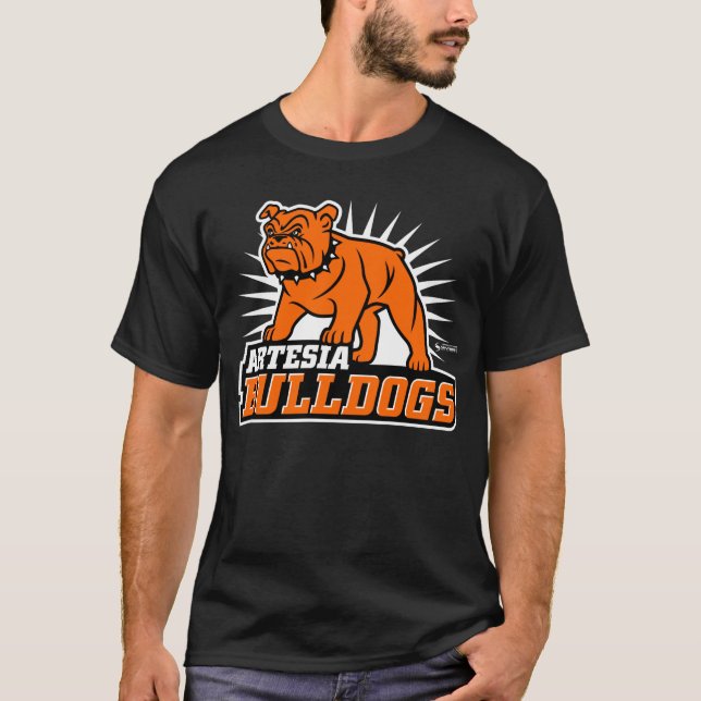 Camiseta Carretera con logotipo primario de Artesia Bulldog (Anverso)