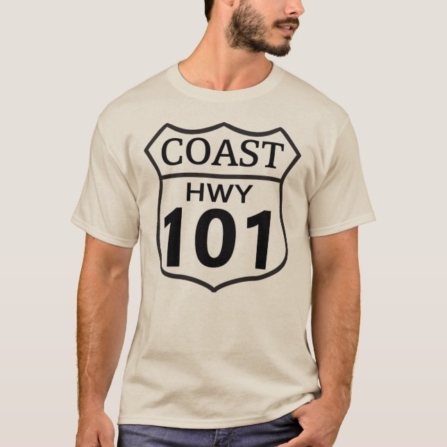 Camiseta Carretera costera 101 (Anverso)