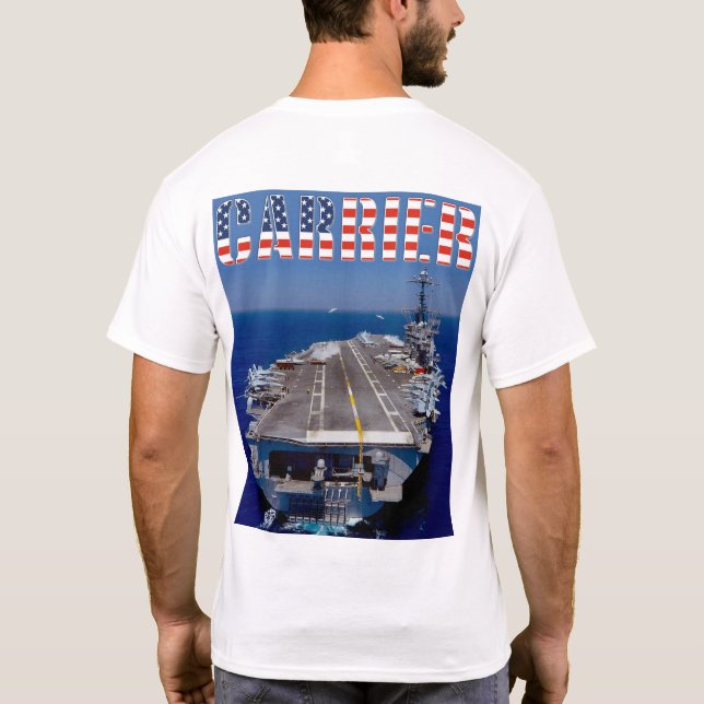 Camiseta CARRETERA DE AERONAVES DE LOS EE.UU. - Bow/Stern (Reverso)