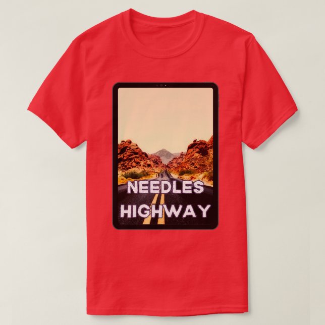 Camiseta carretera de agujas 1 (Diseño del anverso)