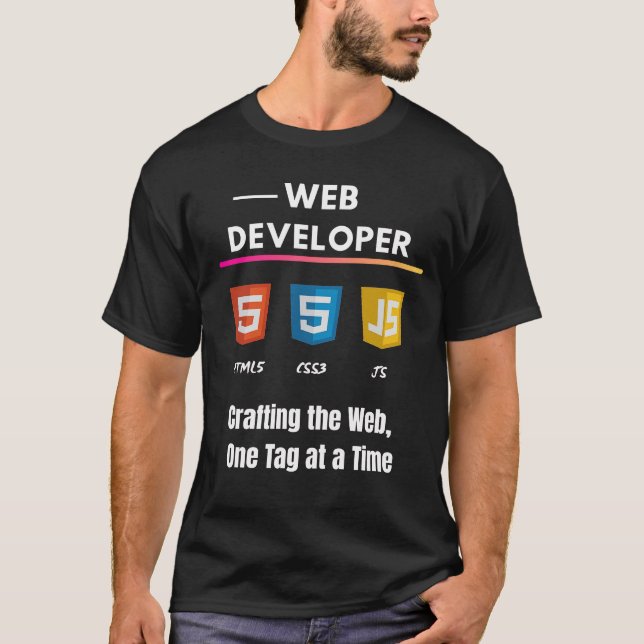 Camiseta Carretera de codificación para desarrolladores web (Anverso)
