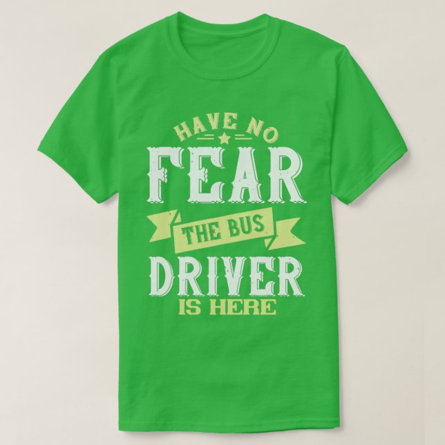 Camiseta Carretera de conductor de autobús 1 (Diseño del anverso)