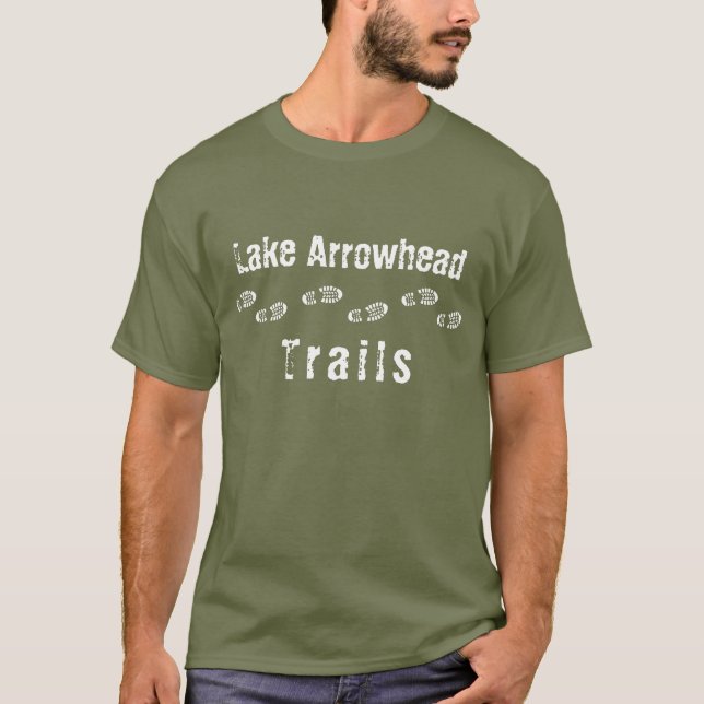 Camiseta Carretera de sendas de punta de arco del lago (Anverso)
