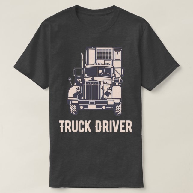 Camiseta Carretera de transporte de camiones (Diseño del anverso)