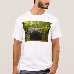 Camiseta carretera de túnel a ninguna parte bryson city lak