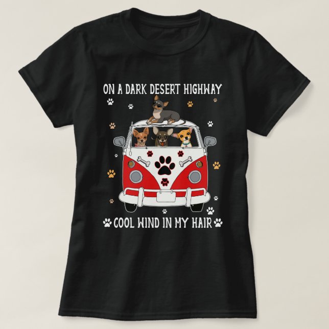Camiseta Carretera del desierto de la pintura de arte de Ch (Diseño del anverso)