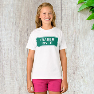 Camiseta Carretera del río Fraser Rótulo British Columbia C