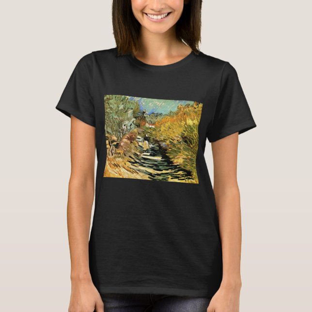 Camiseta Carretera en St Remy con la imagen de Vincent van  (Anverso)