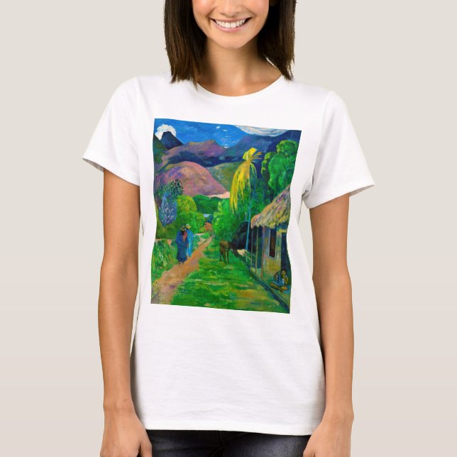 Camiseta Carretera en Tahití, Gauguin (Anverso)