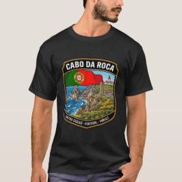Camiseta Carretera escénica costera de Cabo da Roca Portuga