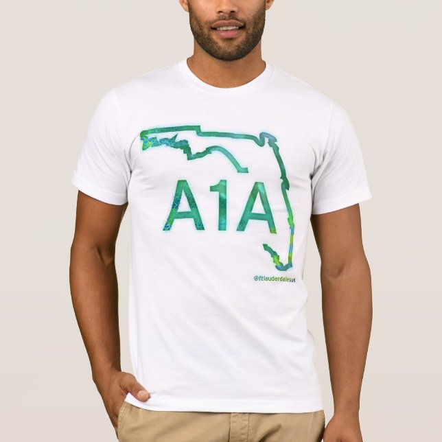 Camiseta Carretera escénica de A1A la Florida (Anverso)