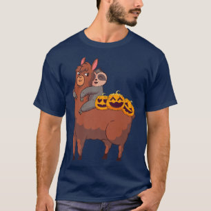 Camiseta Carretera eslovaca Llama Lazy Halloween Disstume A