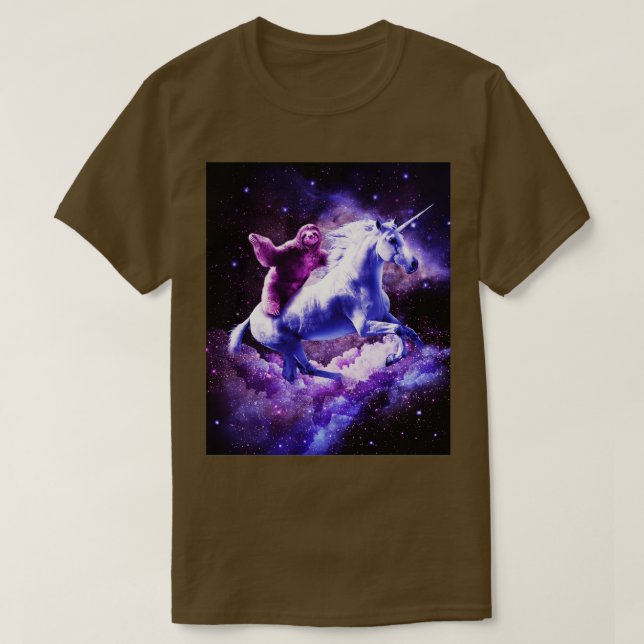 Camiseta Carretera Espacial En Unicornio (Diseño del anverso)