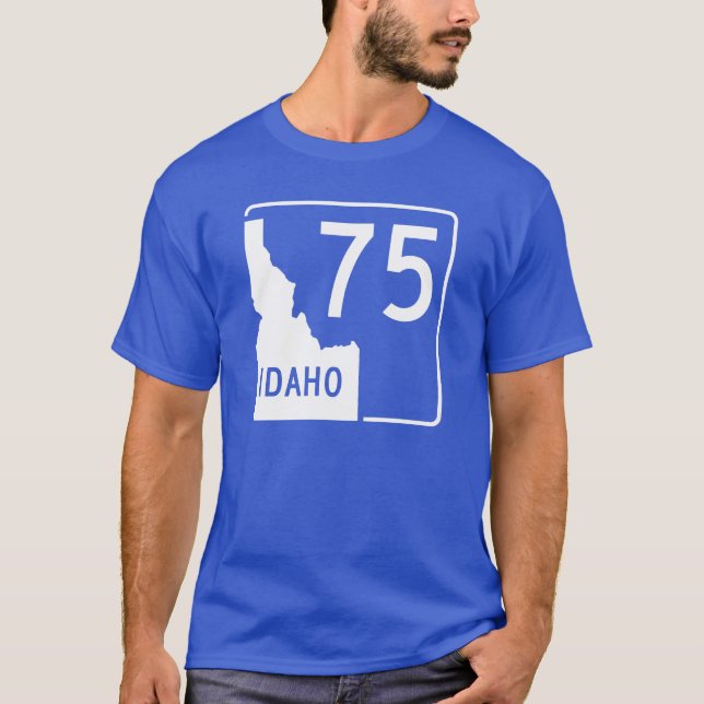 Camiseta Carretera estatal 75 de Idaho (Anverso)