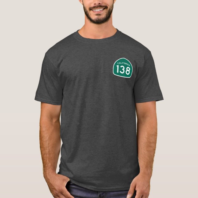 Camiseta Carretera Estatal de California 138 (Anverso)