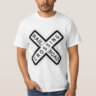 Camiseta Carretera ferroviaria muy divertida que cruza cami